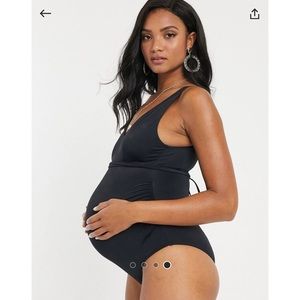 ASOS maternity belted glam swimwear